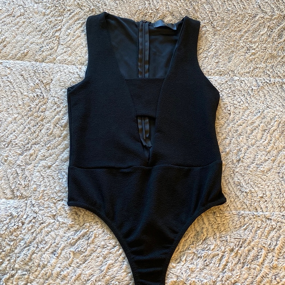 Black Thong Bodysuit